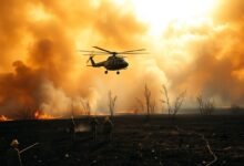 Kebakaran Hutan Meluas, Tim Pemadam Kerahkan Helikopter