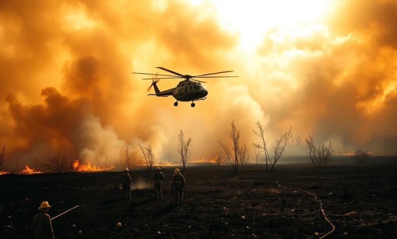 Kebakaran Hutan Meluas, Tim Pemadam Kerahkan Helikopter